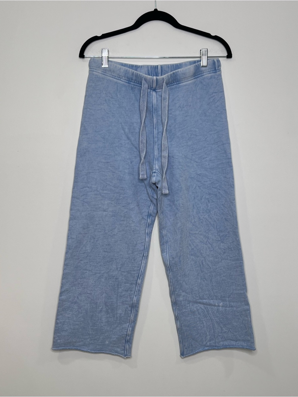 Frank & Eileen 100% Cotton Drawstring Sweatpants Light Blue XS